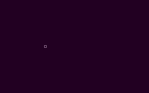 animated gif showing a square moving horizontally in the screen, apparently controlled by a human.