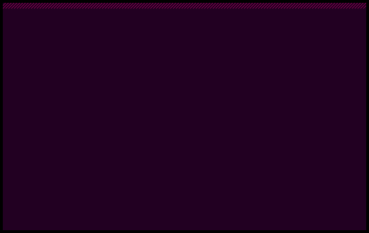 captura de pantalla mostrando la primera fila de la pantalla varvara rellenada con líneas diagonales